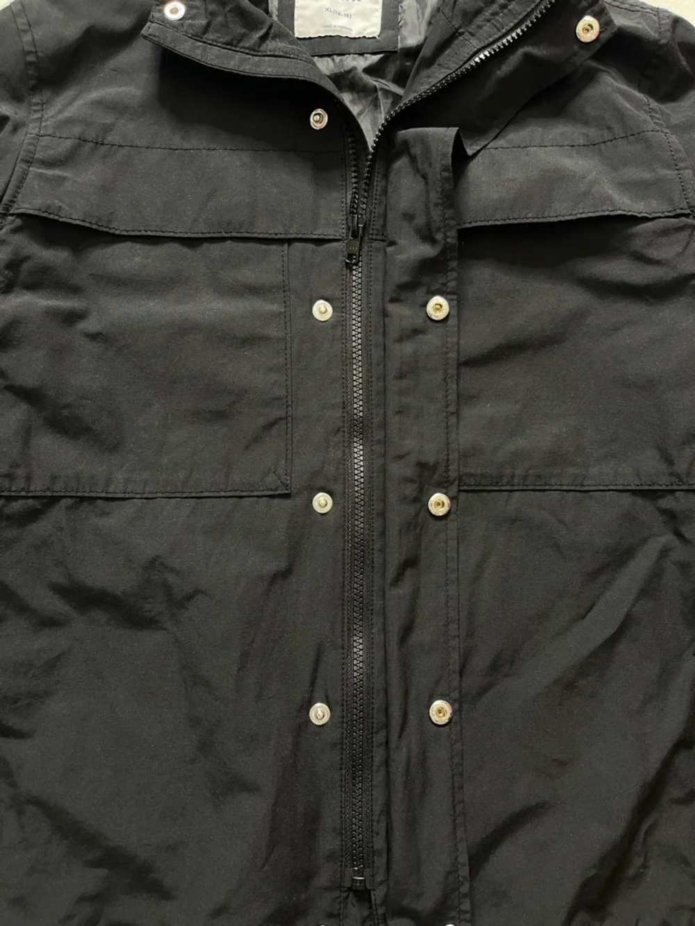 Old Navy Boys Hooded Utility Field Jacket Black XL (14-16)